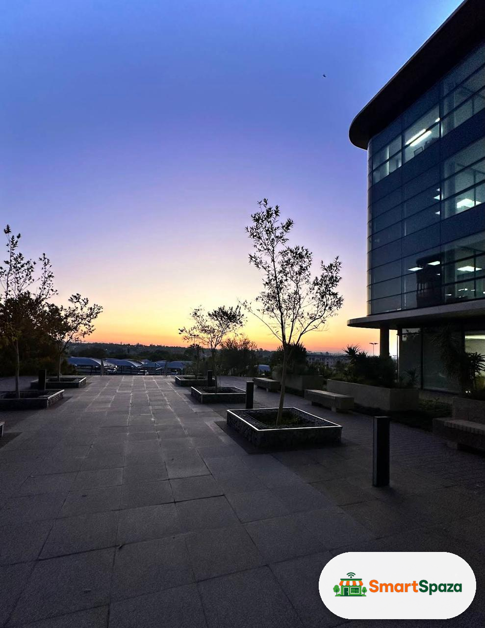 Jalusi Tech offices at dusk